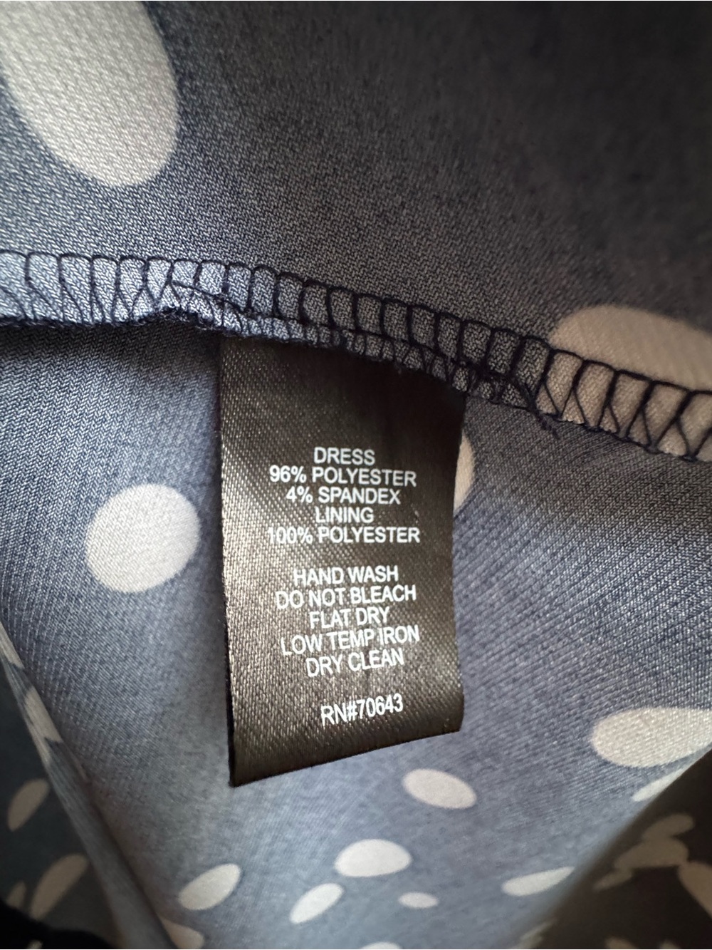 Jessica Howard Navy DarkBlue w White Polka Dot Sleeveless Maxi Dress Womens 18W - Picture 6 of 6